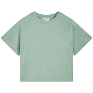 Freddy T-shirt corta da bambina con logo glitter sulla spalla Verde Militare Junior 6 Anni