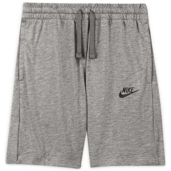 nike nsw big kids' (boys') jersey - pantaloni corti fitness - ragazzo grey m