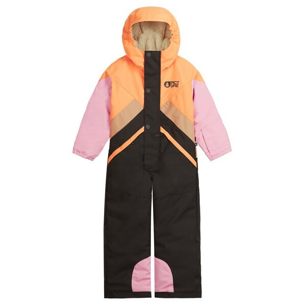 picture snowy toddler jr - tuta da sci - bambino black/orange/pink 18/24 y