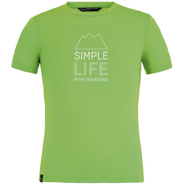 salewa simple life dri-rel k - t-shirt - bambino light green/white 104