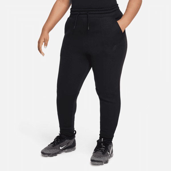 nike pantaloni jogger  sportswear tech fleece (taglia grande) – ragazza - nero