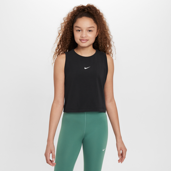 nike canotta da training dri-fit  pro – bambina/ragazza - nero