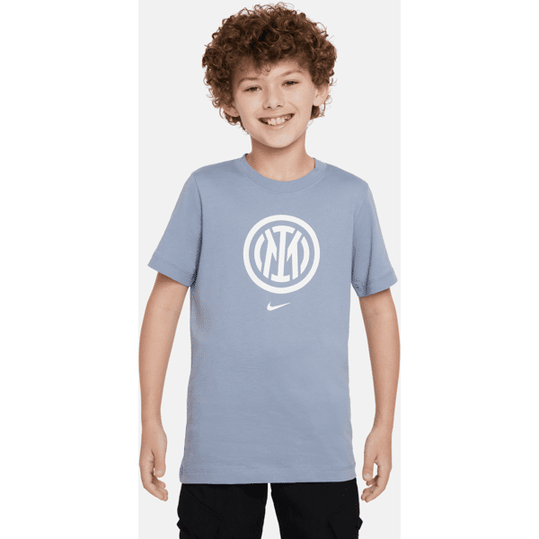 nike t-shirt  inter crest – ragazzi - blu