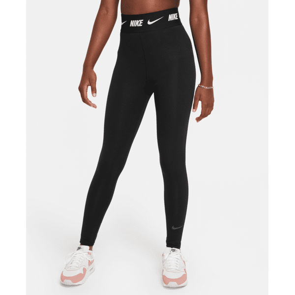 nike leggings a vita alta  sportswear favorites – ragazza - nero