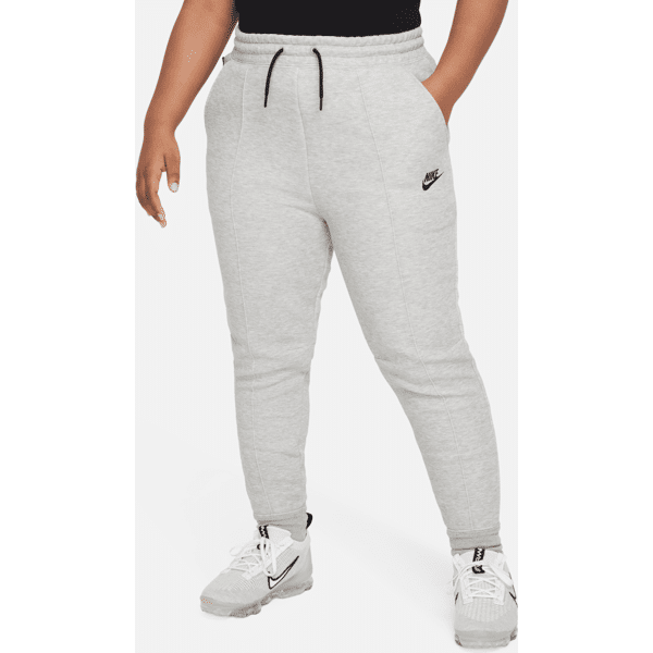 nike pantaloni jogger  sportswear tech fleece (taglia grande) – ragazza - grigio