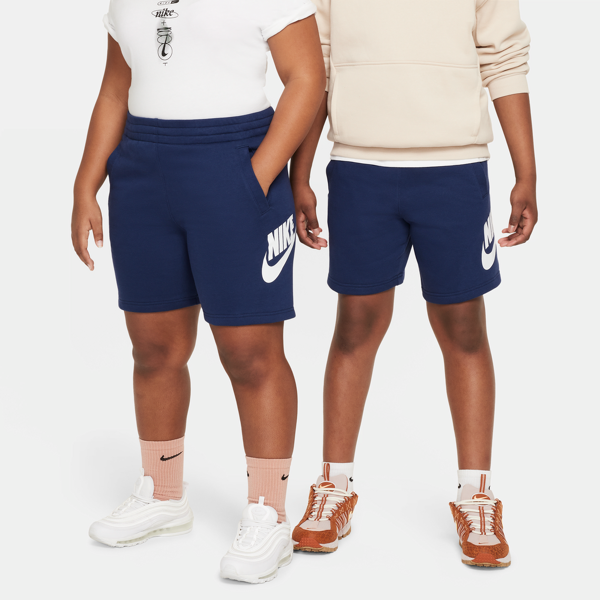 nike shorts in french terry  sportswear club fleece (taglia grande) – ragazzo/a - blu