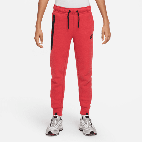 nike pantaloni  sportswear tech fleece - ragazzo - rosso