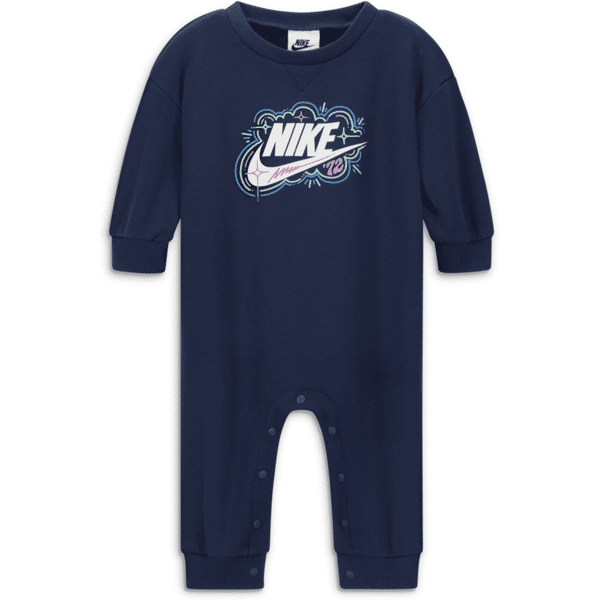 nike mini-tuta  sportswear art of play icon romper – neonati - blu