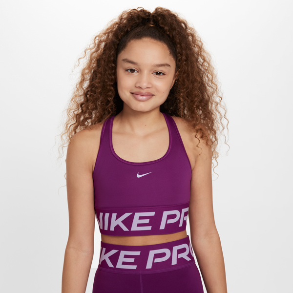 nike bra  pro swoosh – bambina/ragazza - viola