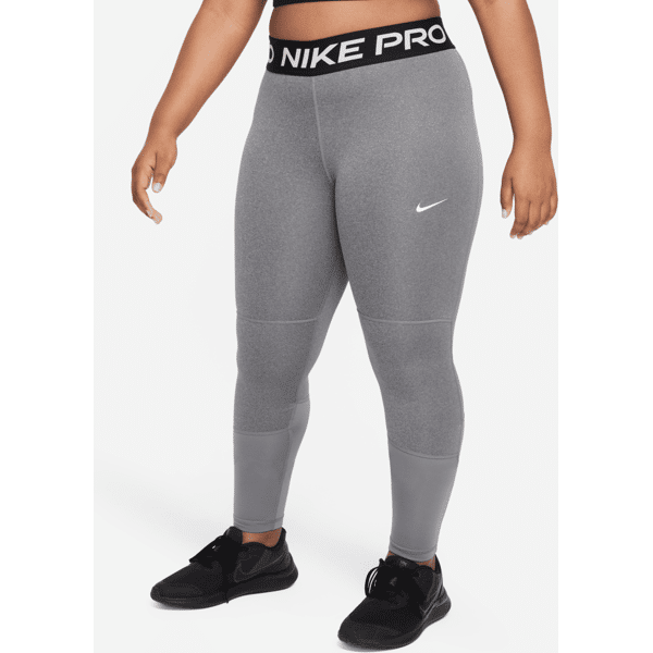 nike leggings  pro dri-fit (taglia grande) – ragazza - grigio