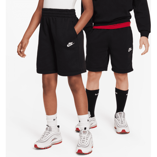 nike shorts in french terry  sportswear club fleece – ragazza - nero