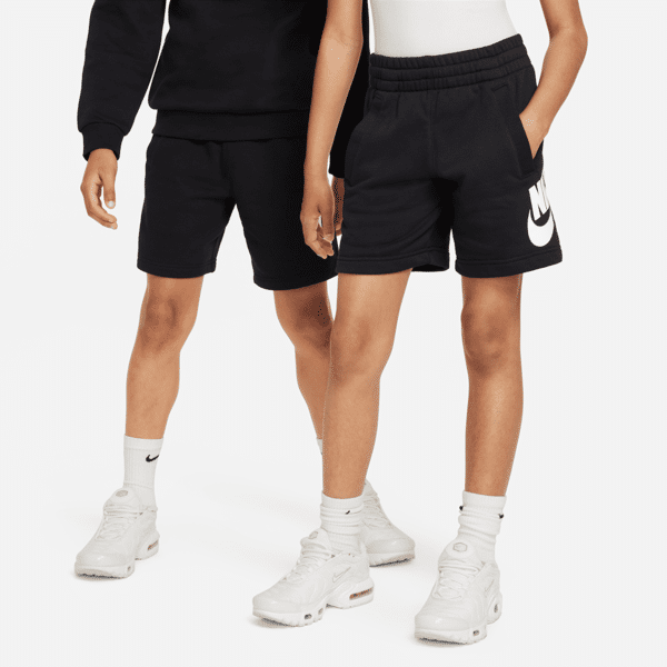nike shorts in french terry  sportswear club fleece – ragazzo/a - nero