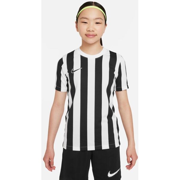 nike maglia striped division iv bianco e nero per bambino cw3819-100 l