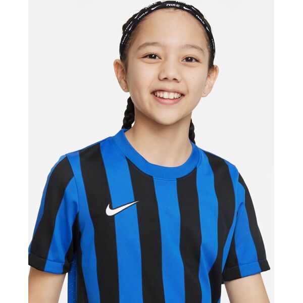 nike maglia striped division iv blu reale e nero per bambino cw3819-463 xs