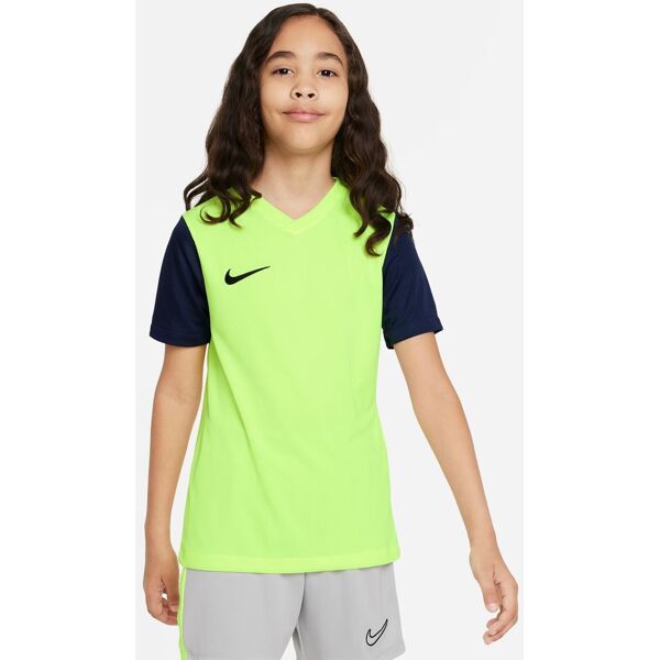 nike maglia tiempo premier ii giallo fluorescente per bambino dh8389-702 l