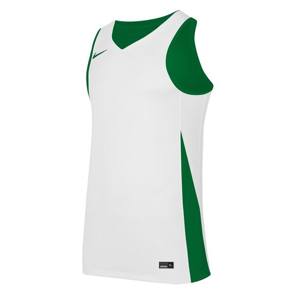 nike maglia da basket reversibile team verde e bianco bambino nt0204-302 xs