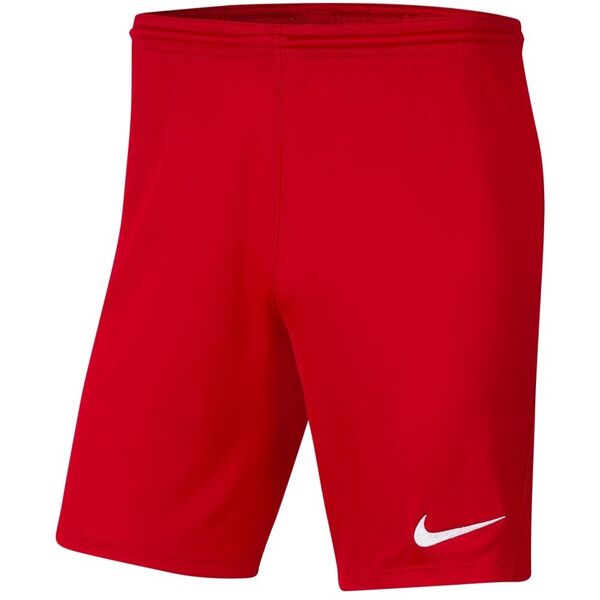 nike pantaloncini park iii rosso bambino bv6865-657 l