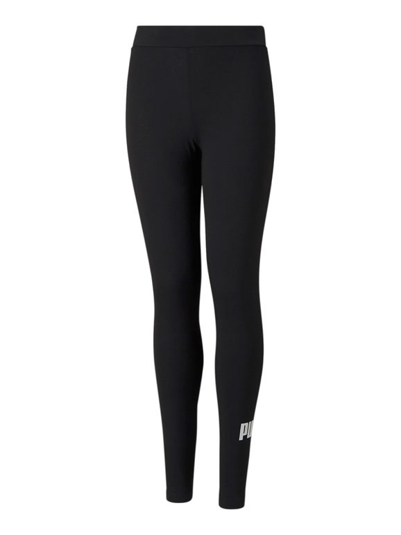 Puma ESS Logo Leggings sportivi da ragazza Pantaloni e shorts bambina Nero taglia 15/16