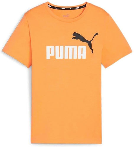 Puma Essentials+ Two-Tone Logo T-shirt da ragazzo T-Shirt e Top bambino Arancione taglia 09/10