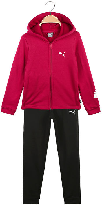 Puma HOODED SWEAT SUIT Tuta sportiva da bambina 2 pezzi Felpe bambina Fucsia taglia 15/16