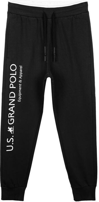 U.S. Grand Polo Pantaloni in felpa da ragazzo Pantaloni Sportivi in Felpa bambino Nero taglia XL