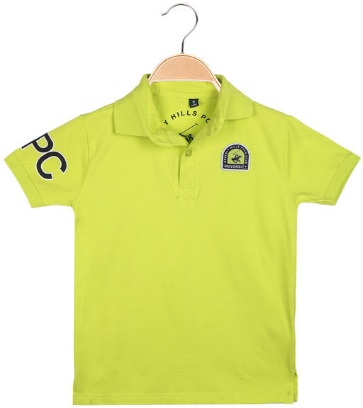 Polo Club Polo da bambino a manica corta con logo Polo Manica Corta bambino Giallo taglia 10