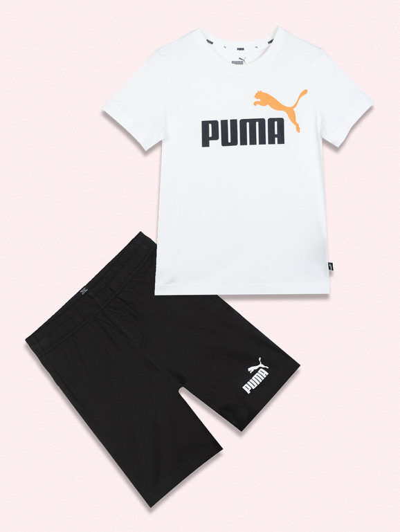 Puma SHORT JERSEY SET Completo sportivo corto da bambino Completi 3-16 Anni bambino Bianco taglia 15/16