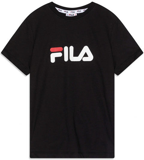 Fila SOLBERG Classic logo tee T-shirt unisex da ragazzi T-Shirt e Top unisex bambino Nero taglia 11/12