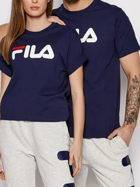 Fila T-shirt unisex in cotone T-Shirt e Top unisex Blu taglia M