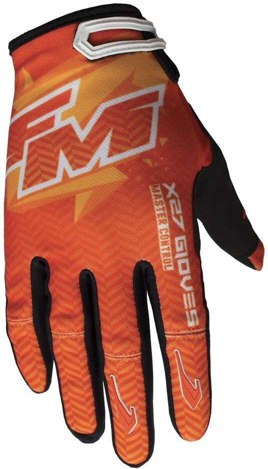 Fm racing Guanti bambino moto cross enduro fm racing x27 hero arancio