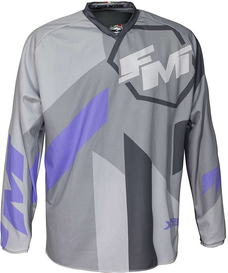 Fm racing Maglia bambino moto cross enduro fm racing hero xpro kid grigio