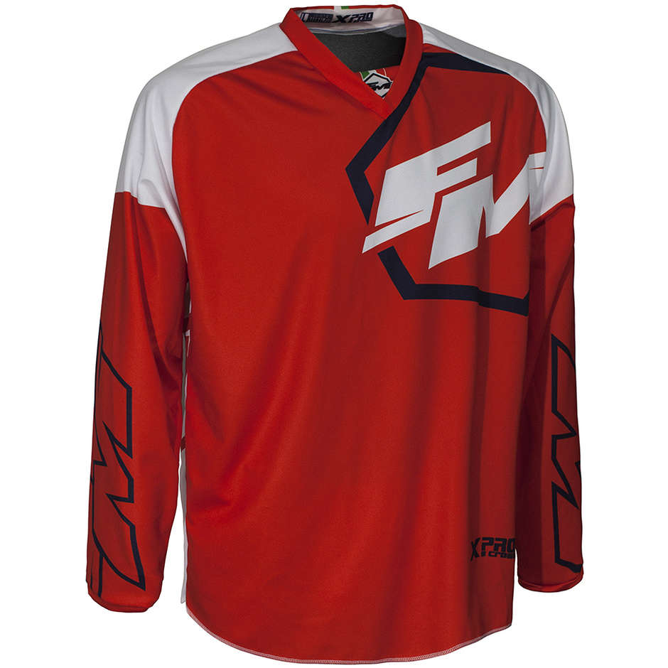 Fm racing Maglia bambino moto cross enduro fm racing hero xpro kid rosso bianco