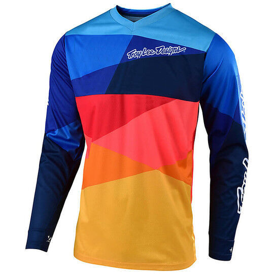 Troy Lee Designs Maglia bambino moto cross enduro troy lee designs gp air jet navy arancio