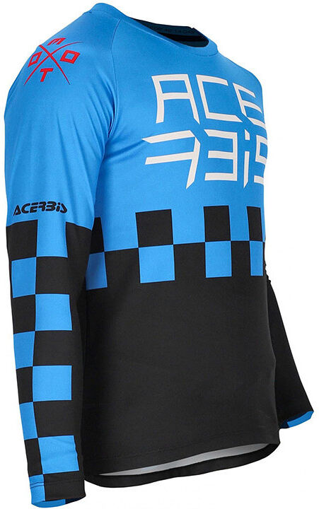 Maglia Moto cross Enduro Bambino Acerbis Mx One J-Kid Blu Ne taglia 2X