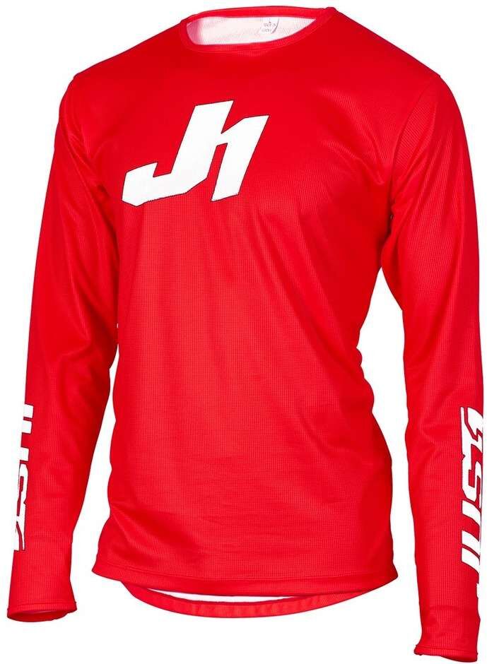 Maglia Moto Cross Enduro Just1 J-ESSENTIAL SOLID Rosso taglia XL