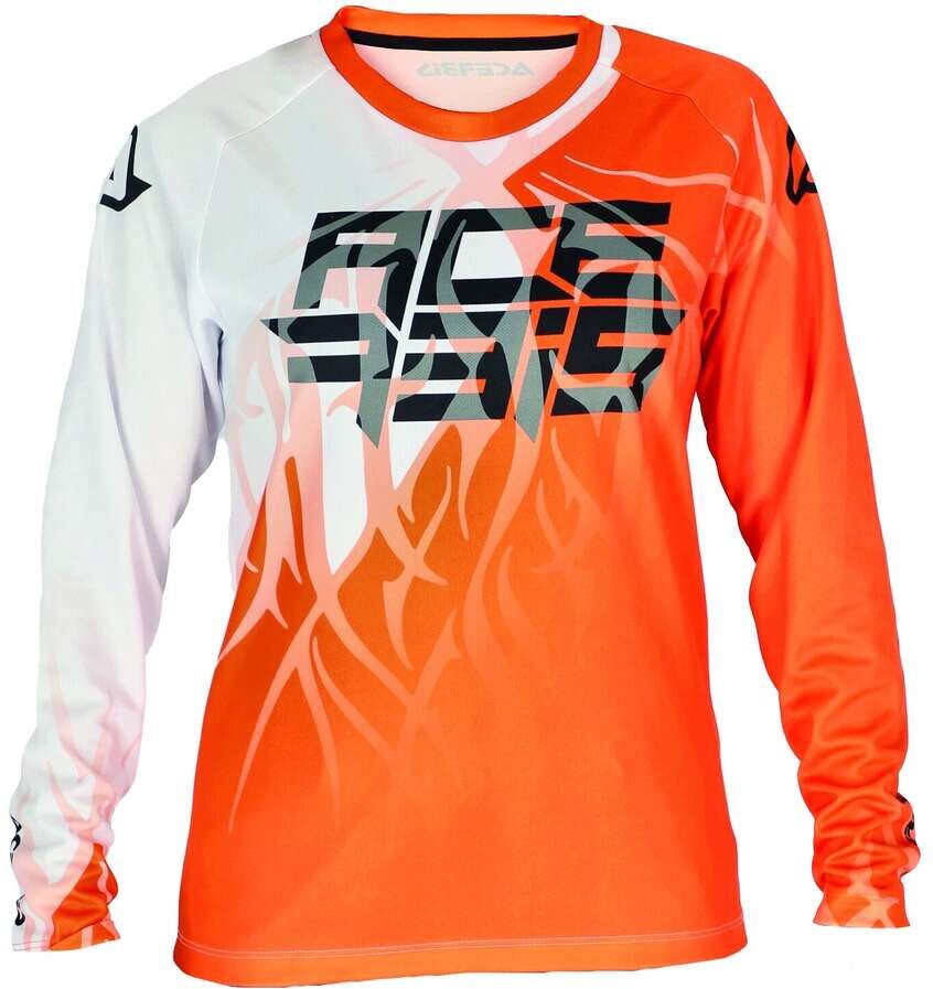 Maglia Moto MTB Bambino Acerbis MX-J KID THREE Arancio Bianc taglia XL