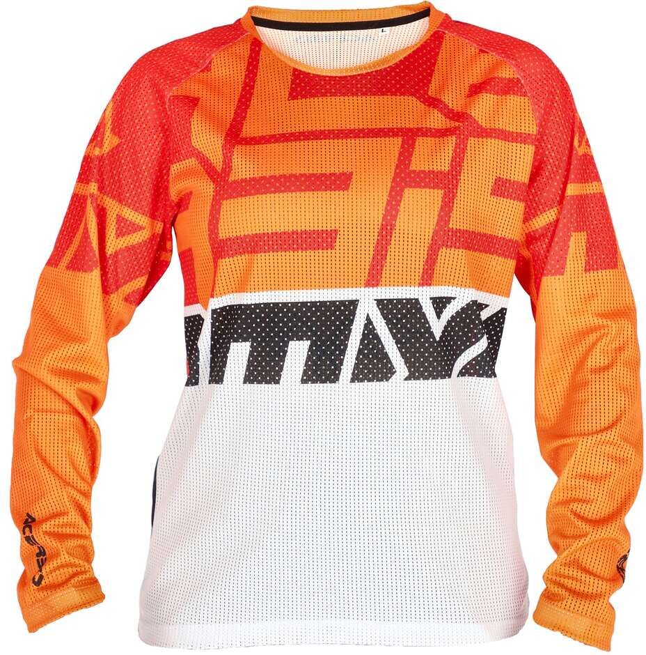 Maglia Moto MTB Bambino Acerbis MX-J WINDY FOUR VENTED Aranc taglia M