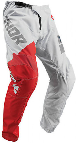 Thor Pantaloni bambino moto cross enduro thor youth sector shear grigio chiaro rosso