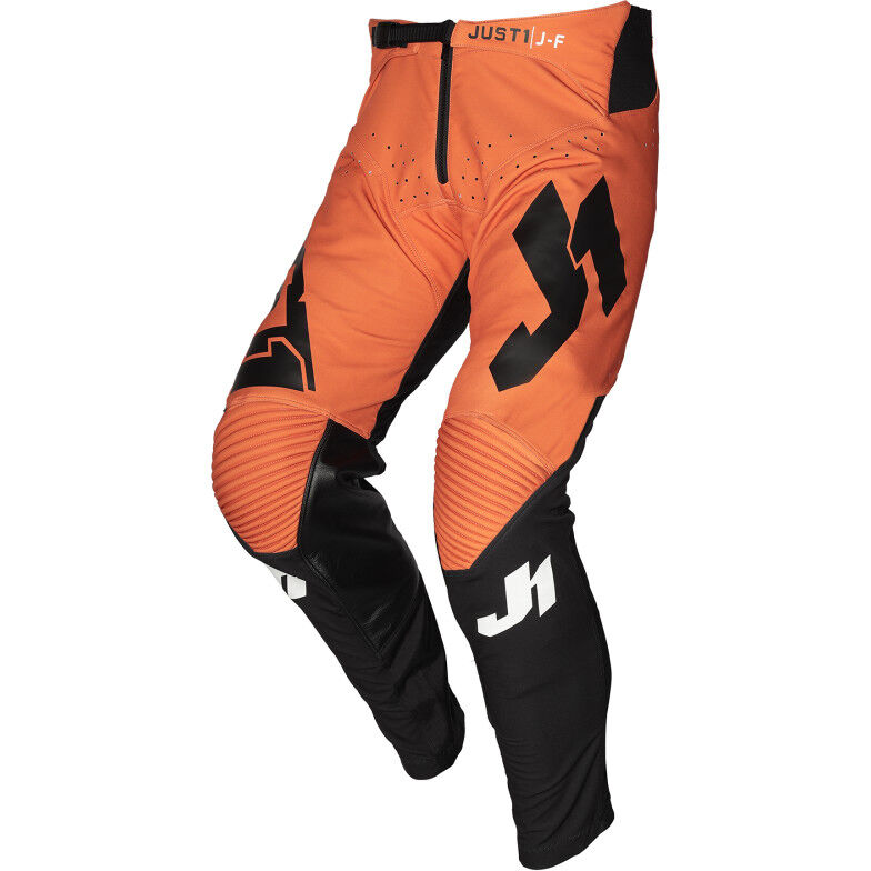 Just1 Pantaloni da bambino moto cross enduro just1 j-flex aria nero orange