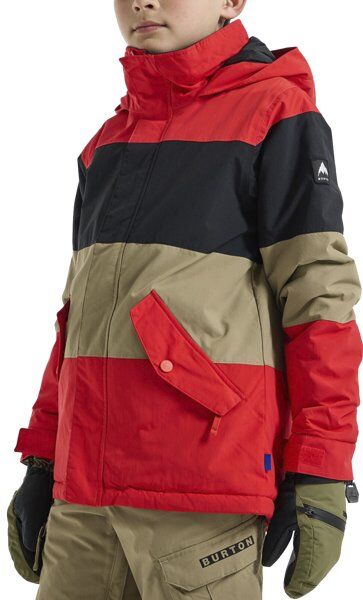 Burton Boy's Symbol - giacca snowboard - bambino Red/Black/Brown L