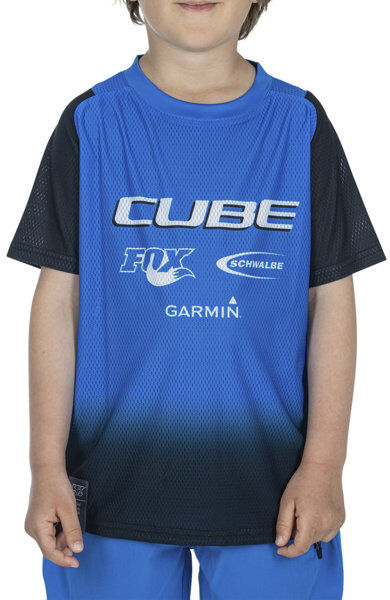 Cube Vertex Rookie X Actionteam S/S - maglia ciclismo - bambino Blue XS