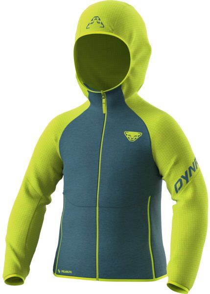 Dynafit Youngstar Polartec Hooded - felpa in pile - bambino Blue/Green 152