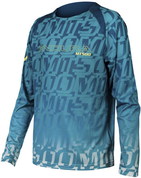 Endura K MT500 L/S Print LTD - maglia ciclismo - bambino Blue 7-8A