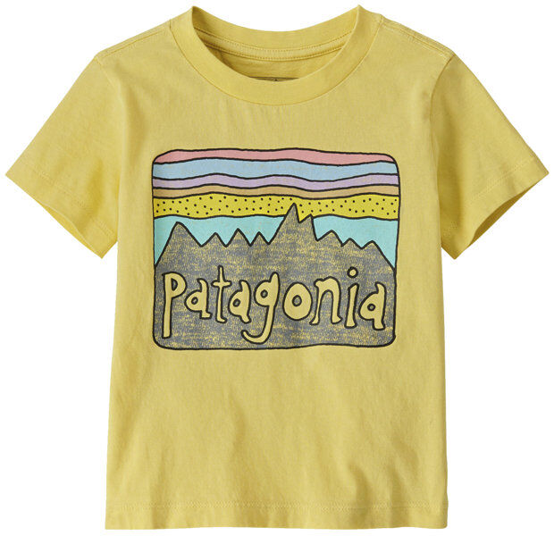 Patagonia Baby Fitz Roy Skies - T-Shirt - bambino Yellow 18M