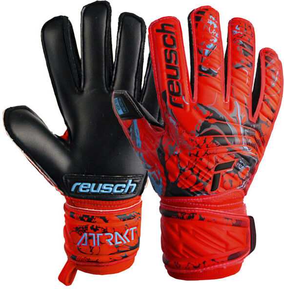 Reusch Attrakt Silver Jr - guanti da portiere - bambino Red/Black 5