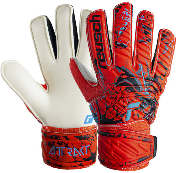 Reusch Attrakt Solid J - guanti da portiere - bambino Red/White 5