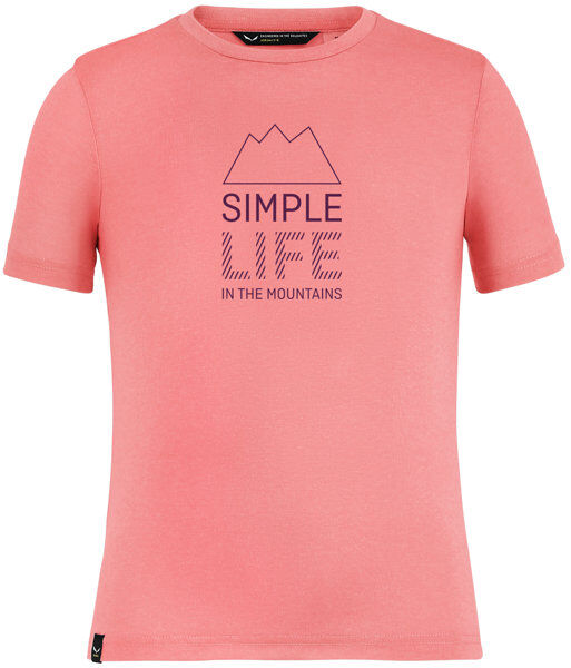 Salewa Simple Life Dri-Rel K - T-shirt - bambino Pink 140
