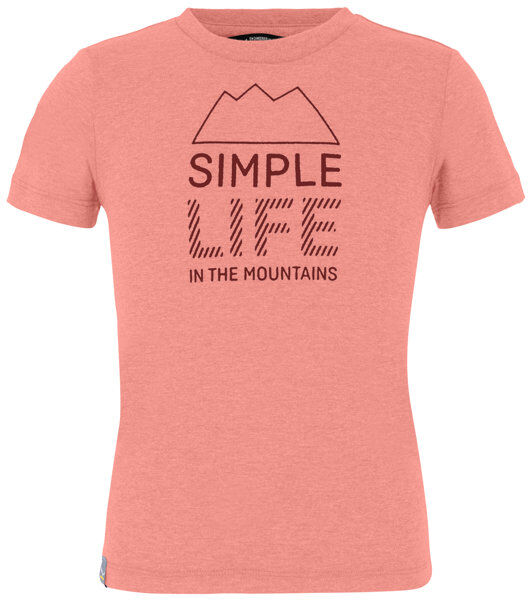 Salewa Simple Life Dri-Rel K - T-shirt - bambino Light Pink/Dark Red 140