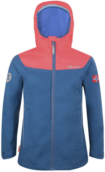 Trollkids Bergen Girls - giacca trekking - bambina Blue/Red 104