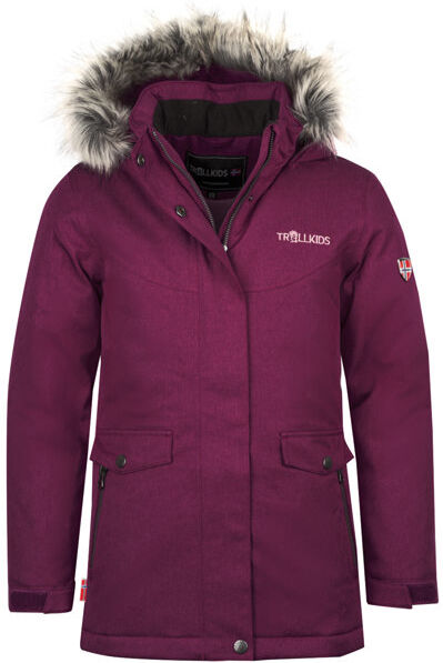 Trollkids Girls Oslo Coat XT - giacca trekking - bambina Dark Pink 140